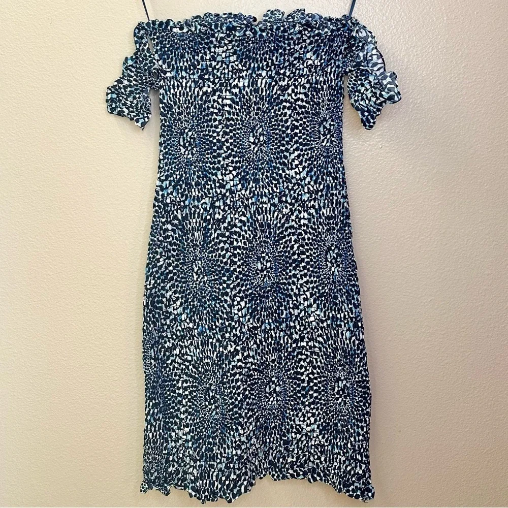 Free People Hot To Trot Cotton Smocked Mini Dress